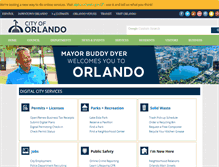 Tablet Screenshot of cityoforlando.net